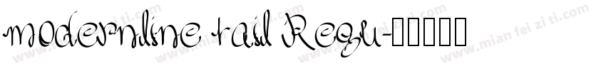 modernline tail Regu字体转换